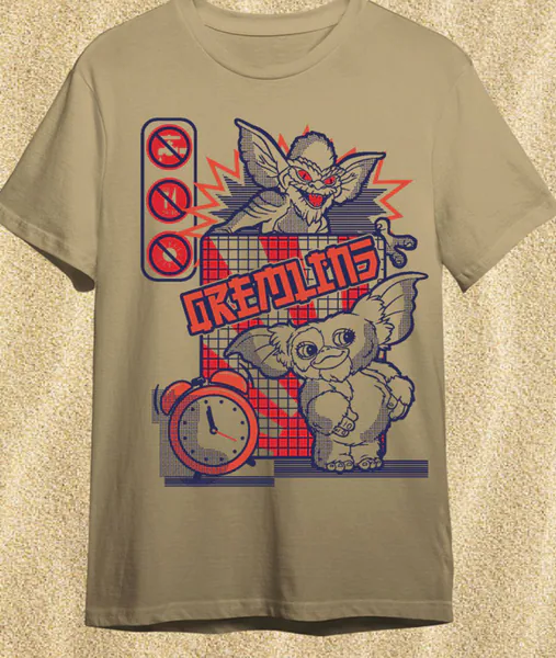 Camiseta Gremlins · Gizmo y Stripe